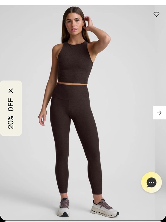 Beyond Yoga Pants - Beyond Yoga Ribbed High-Waist Leggings in Dark Brown